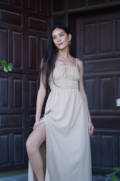 Leila Maxi Dress | Beige